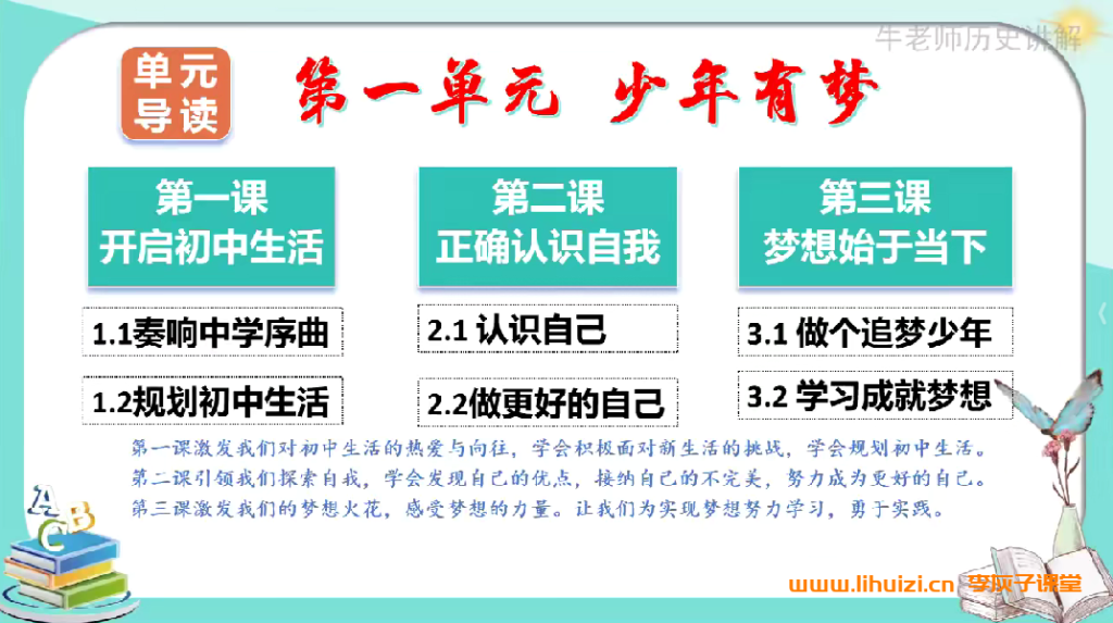 牛老师七年级上册道法拔高课58讲 百度网盘下载-李灰子课堂 牛老师七年级上册道法拔高课58讲 百度网盘下载-李灰子课堂