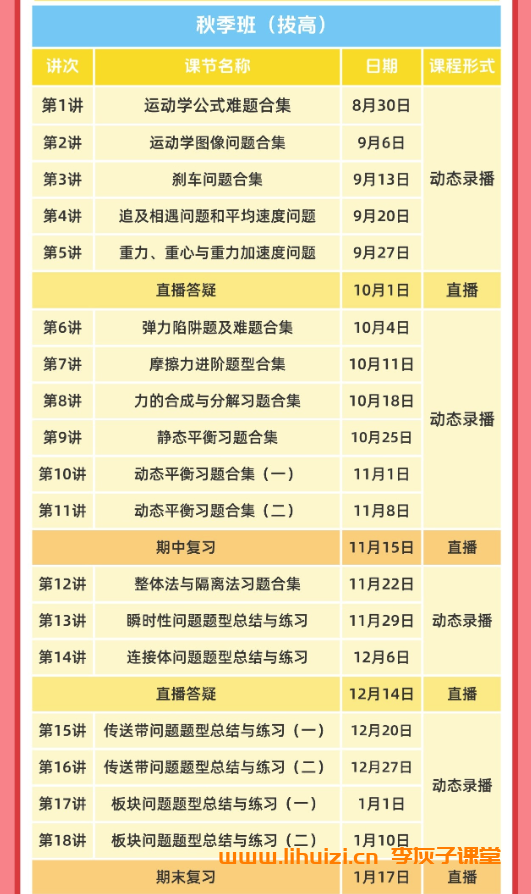 夏梦迪2028届高一物理全年系统班 2025暑秋2026寒春高一物理课程-李灰子课堂 夏梦迪2028届高一物理全年系统班 2025暑秋2026寒春高一物理课程-李灰子课堂