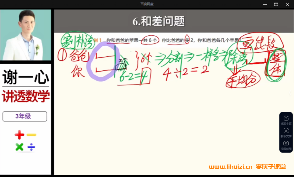 谢一心小学数学核心知识精讲课一至六年级164讲全 百度网盘下载-李灰子课堂 谢一心小学数学核心知识精讲课一至六年级164讲全 百度网盘下载-李灰子课堂