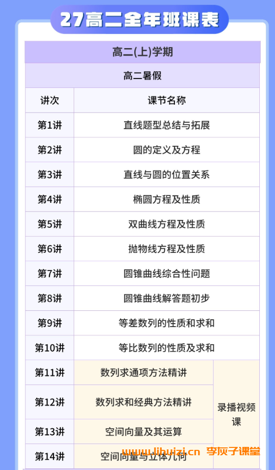 赵礼显2027届高二数学全年班 25暑秋26寒春高二数学课程 百度网盘下载-李灰子课堂 赵礼显2027届高二数学全年班 25暑秋26寒春高二数学课程 百度网盘下载-李灰子课堂