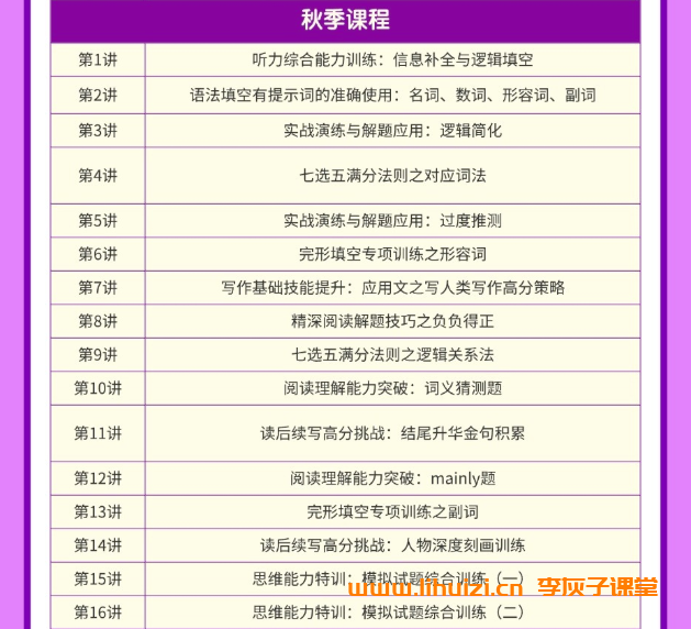 龙坚2027届高二英语全年班 25暑秋26寒春高二英语课程 百度网盘下载-李灰子课堂 龙坚2027届高二英语全年班 25暑秋26寒春高二英语课程 百度网盘下载-李灰子课堂